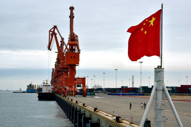 Một góc cảng ở tình Quảng Tây, Trung Quốc (Ảnh: Reuters)