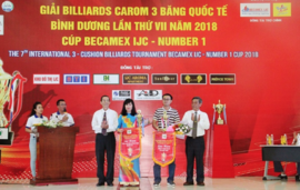 Khởi tranh giải Billiards Carom 3 băng quốc tế Bình Dương cúp Becamex IJC 