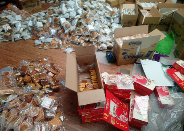 Gần bốn ngàn chiếc bánh trung thu bị tạm giữ