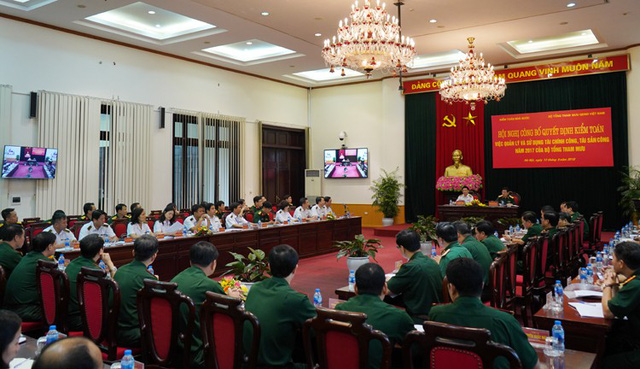 Hội nghị công bố kiểm toán tại Bộ Tổng tham mưu Quân đội nhân dân Việt Nam.