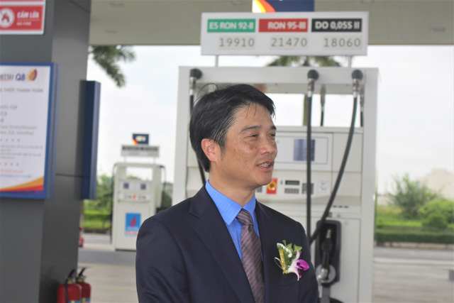 Ông Honjo cho biết Idemitsu Q8 cũng gặp nhiều trở ngại trong khi làm thủ tục giấy phép để mở trạm xăng tại Việt Nam. (Ảnh: Hồng Vân)
