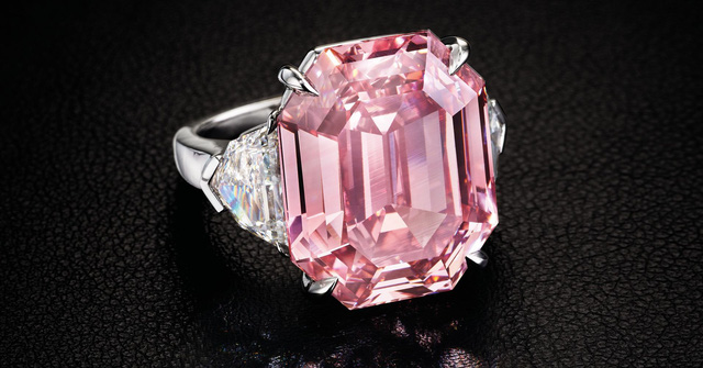 Viên kim cương 18,95 carat màu hồng lấp lánh có tên The Pink Legacy. (Nguồn: Christies Images LTD. 2018)