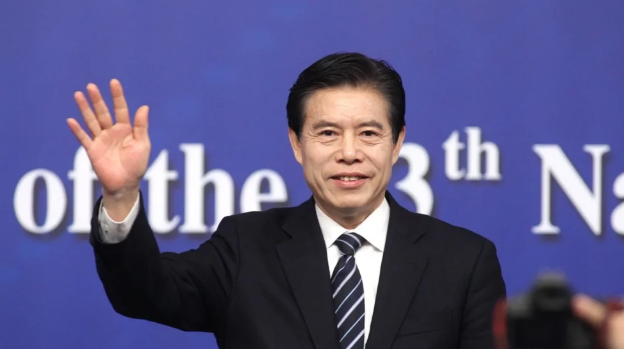 Bộ trưởng Thương mại Trung Quốc Zhong Shan (Ảnh: Simon Song)