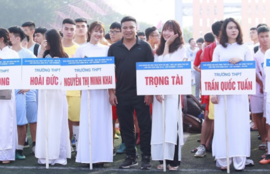 khai mạc giải bóng đá học sinh THPT Hà Nội 2018