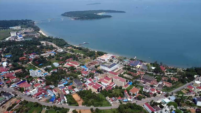 Sihanoukville nhìn từ trên cao (Ảnh: Media Corp)