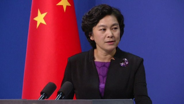 Phát ngôn viên Bộ Ngoại giao Trung Quốc Hoa Xuân Oánh (Ảnh: AFP)
