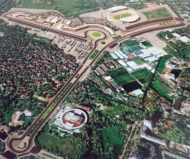 Hé lộ đường đua F1 tại Hà Nội