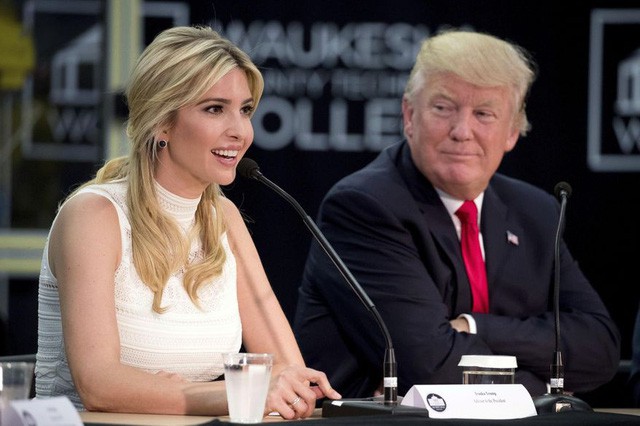 Tổng thống Donald Trump và con gái Ivanka (Ảnh: AFP)