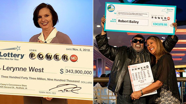 Bà Lerynne West và ông Robert Bailey đã chia một trong năm giải xổ số độc đắc lớn nhất trong năm nay. (Nguồn: Iowa Lottery/New York Lottery)