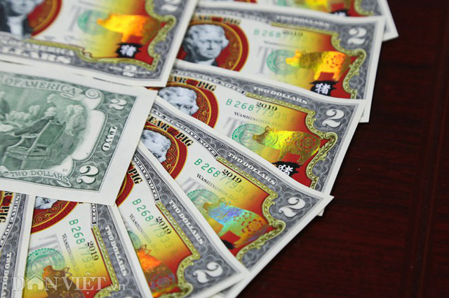Tiền 2 USD in hình con heo đắt như tôm tươi trước Tết Kỷ Hợi 2019 - Ảnh 5.