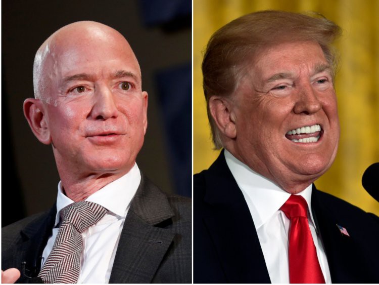 Ông Trump “đá xoáy” tỷ phú Jeff Bezos vì ly hôn, phải chia đôi tài sản