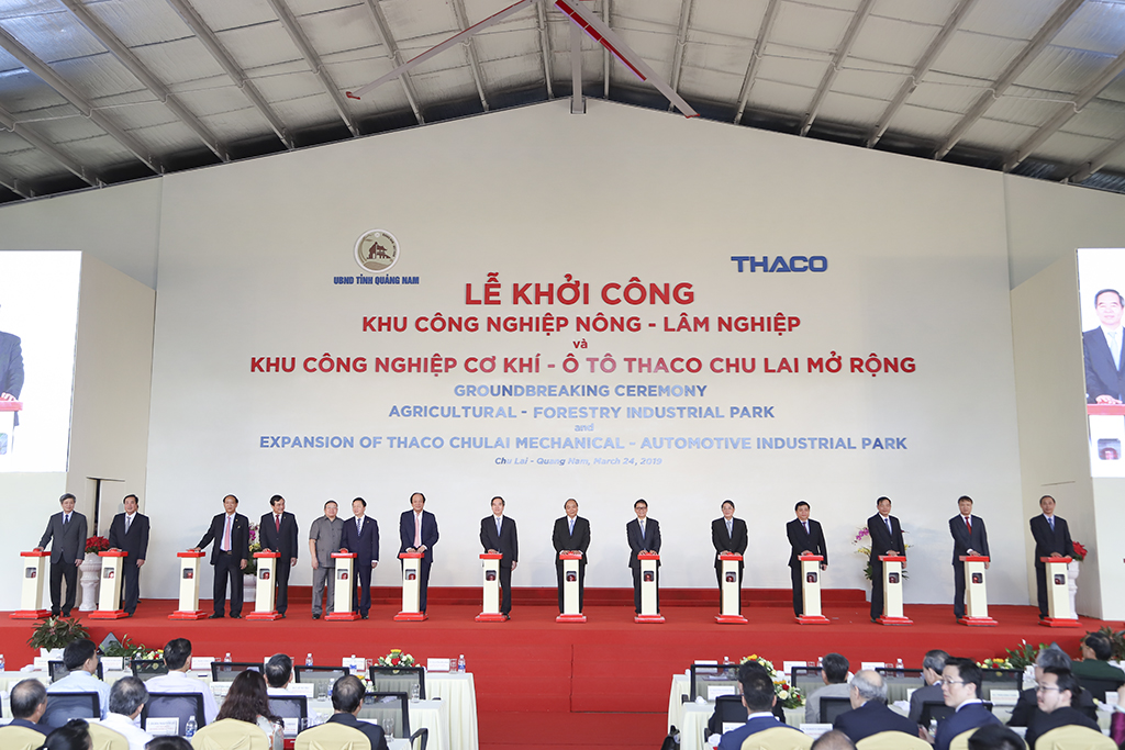 THACO khởi công hàng loạt dự án đầu tư tại khu kinh tế mở Chu Lai