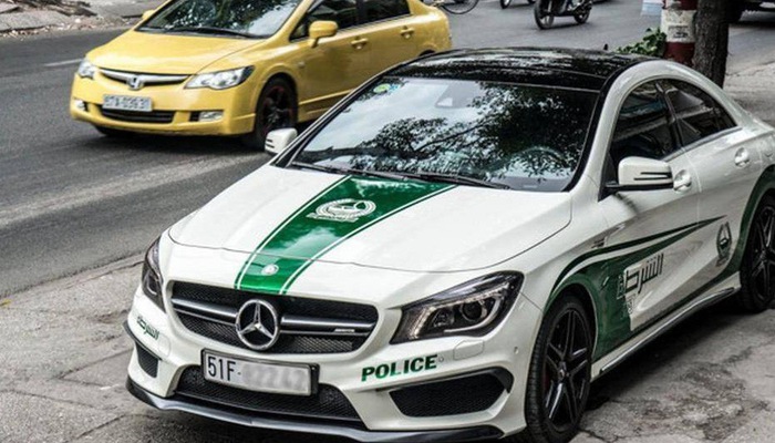 Cục Đăng kiểm đề nghị chủ xe ôtô gỡ logo cảnh sát Dubai