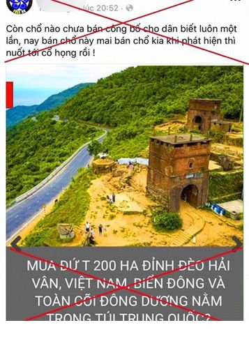Thông tin bán 200ha đất trên núi Hải Vân cho người Trung Quốc là sai sự thật