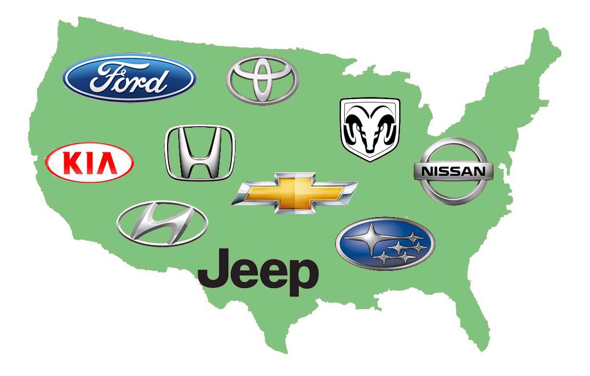 10 thương hiệu bán nhiều xe nhất nước Mỹ năm 2019