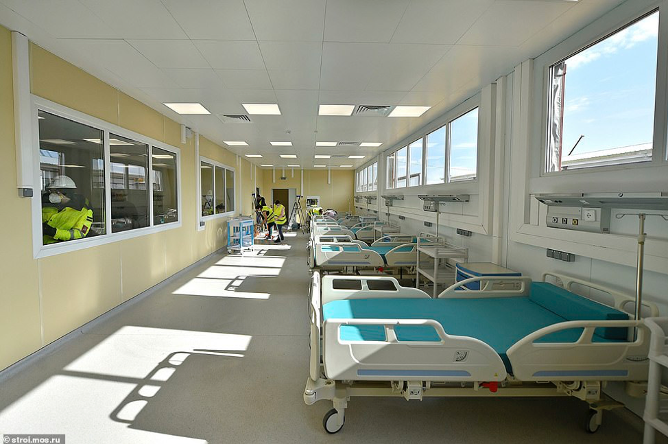 Bên trong bệnh viện Covid-19 mới trị giá 92 triệu bảng Nga được xây dựng trong chưa đầy 1 tháng