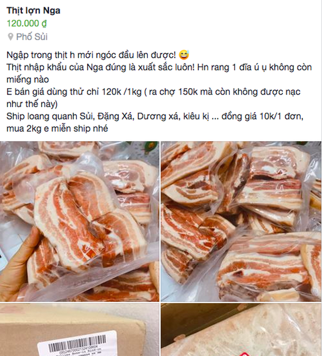 Thịt lợn nhập bán online dân mua cả thùng - 2