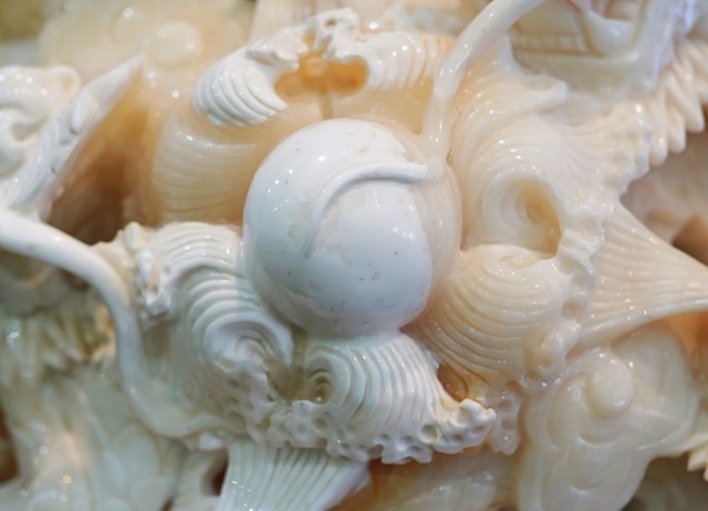 Chiêm ngưỡng bức Cửu Long Tranh Châu bằng vỏ sò nghìn năm tuổi - 8