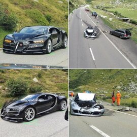 Tai nạn thiệt hại hơn 4 triệu USD vì tài xế siêu xe Bugatti 