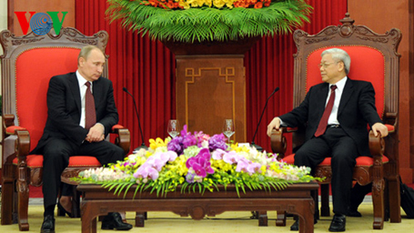 Gần 17h, Tổng thống Nga Putin hội kiến với Thủ tướng Nguyễn Tấn Dũng