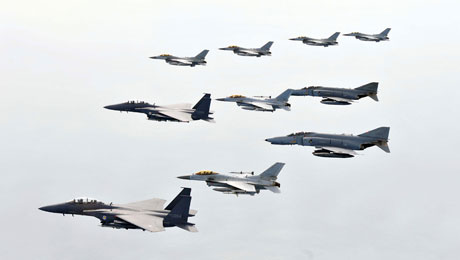 Các máy bay chiến đấu của Hàn Quốc.