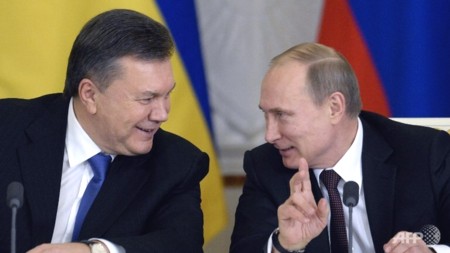 Tổng thống Ukraine Viktor Yanukovych hội đàm với Tổng thống Nga Putin