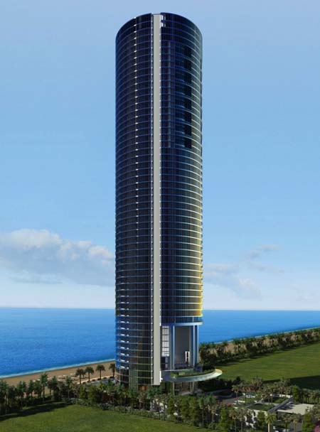 Tòa tháp cao 60 tầng tọa lạc ngay trên bờ biển Miami