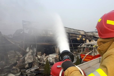 Bắc Ninh: Cháy dữ dội tại khu công nghiệp Yên Phong