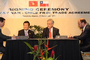 Chile đánh giá cao hiệp định thương mại tự do với Việt Nam