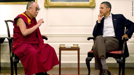Tổng thống Mỹ Barack Obama từng gặp Dalai Lama năm 2011