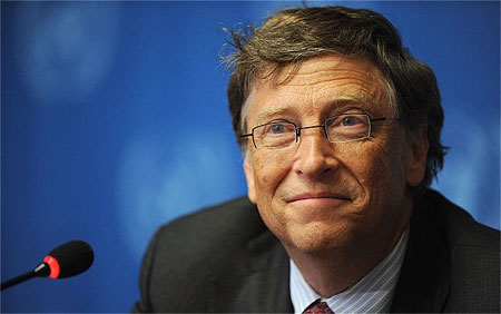 Tỷ phú Bill Gates, người giàu nhất thế giới theo xếp hạng của Hồ Nhuận.