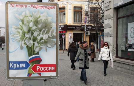 Cuộc trưng cầu dân ý tại Crimea ngày 16/3 đang rất được thị trường chú ý