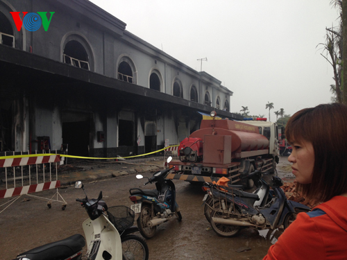 Cháy chợ Phố Hiến: Thiệt hại ước tính khoảng 50 tỷ đồng