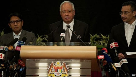 Thủ tướng Malaysia: MH370 rơi ở Ấn Độ Dương, không ai sống sót