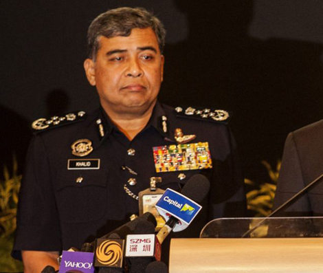Cảnh sát sát trưởng Malaysia Khalid Abu Bakar.