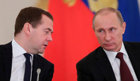 Tổng thống Putin tăng lương cho mình và Thủ tướng Medvedev