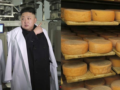 Nhà lãnh đạo Kim Jong-un là một người “hâm mộ” phô mai Emmenal Ảnh: REUTERS