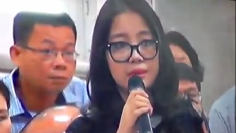 Bà Đặng Thị Ngọc Lan xin ủy quyền cho người khác trả lời nhưng HĐXX không đồng ý