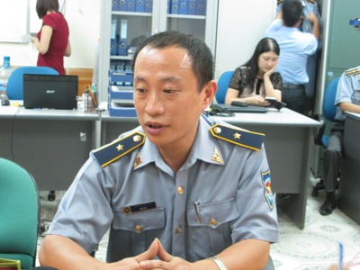 Ông Hà Lê, Phó Cục trưởng Cục Kiểm ngư (Bộ NN&PTNT) trao đổi với báo chí (Ảnh: T.N)