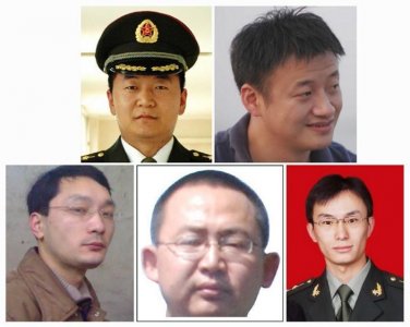 5 sĩ quan quân đội Trung Quốc bị Mỹ cáo buộc tấn công mạng một số công ty Washington. Ảnh: Reuters