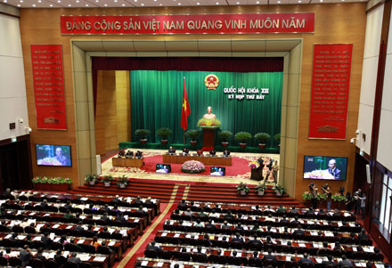 Kỳ họp này, Quốc hội sẽ thông qua nhiều luật liên quan tới kinh tế (ảnh: Việt Hưng).