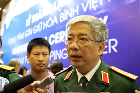 Thứ trưởng quốc phòng Việt Nam, Thượng tướng Nguyến Chí Vịnh. (Ảnh Lao động)