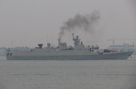 Một tàu hộ vệ Type 056 của hải quân Trung Quốc.