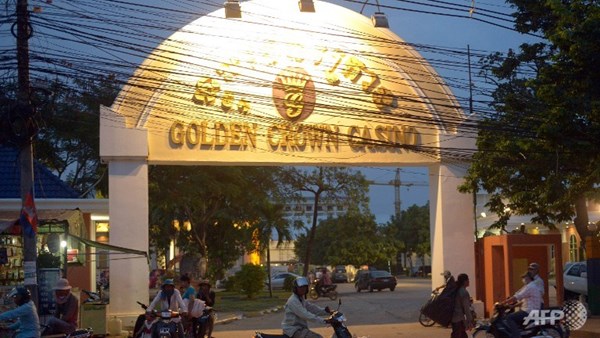 Casino Golden Crown ở thị trấn Poipet, biên giới Thái Lan - Campuchia 