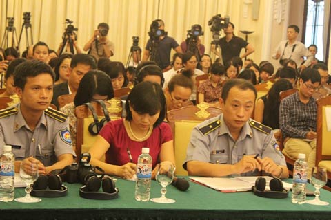 Người phát ngôn Bộ Ngoại giao Việt Nam Lê Hải Bình tại cuộc họp báo chiều nay 26/6.