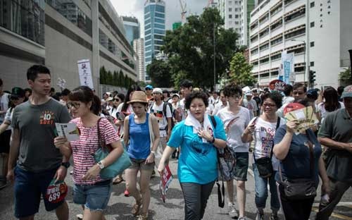 Hồng Kông biểu tình lớn nhất từ khi về Trung Quốc