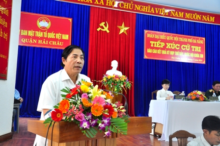 Ông Nguyễn Bá Thanh trả lời ý kiến chất vấn của cử tri Đà Nẵng