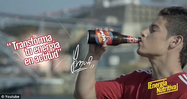 James Rodriguez đóng quảng cáo cho nước uống Pony Malta