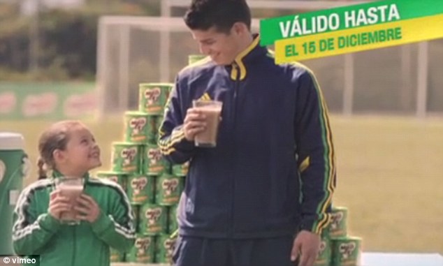 Tiền đạo của Monaco trong quảng cáo sữa Milo của Nestle