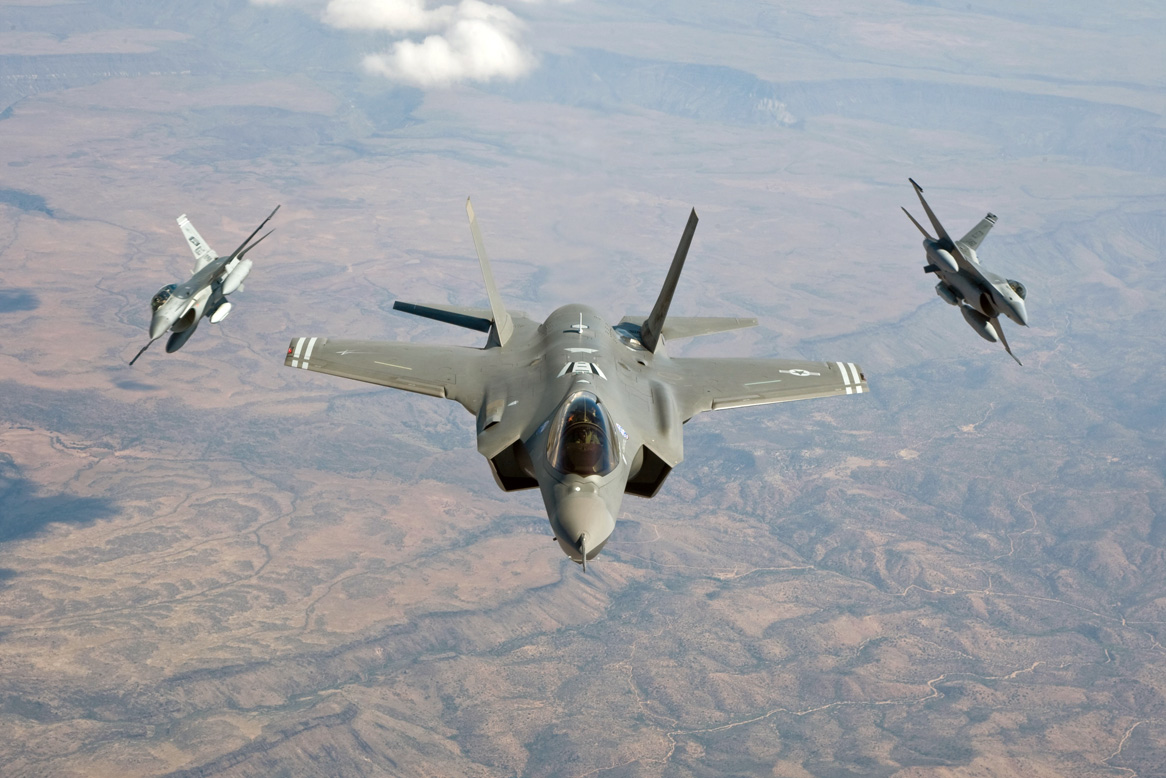 Các máy bay chiến đấu F-35 của Mỹ.